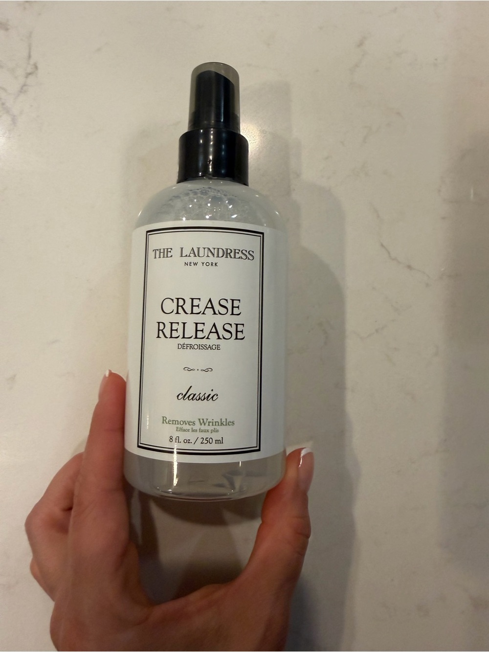 The Laundress Crease Release Spray - White and Black